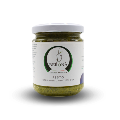 Pesto con Basilico Genovese DOP con aglio
